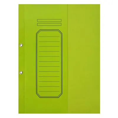 ALEMDAR YEŞİL TELLİ YARIM KAPAKLI LÜKS KARTON DOSYA (Best)