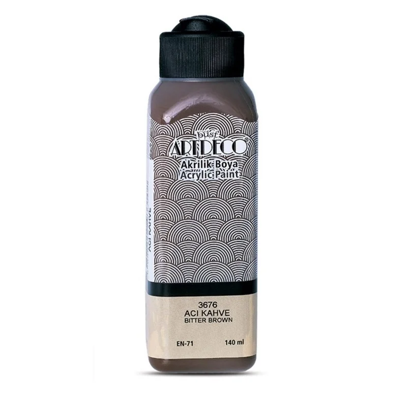 ARTDECO AKRİLİK BOYA 140 ML ACI KAHVE 070R-3676 (Best)