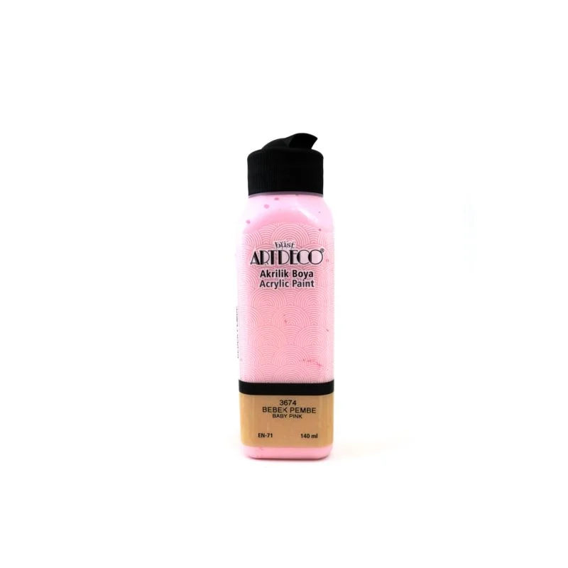 ARTDECO AKRİLİK BOYA 140 ML BEBEK PEMBE 070R-3674 (Best)