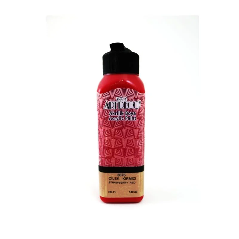 ARTDECO AKRİLİK BOYA 140 ML Ç.KIRMIZI 070R-3675 (Best)