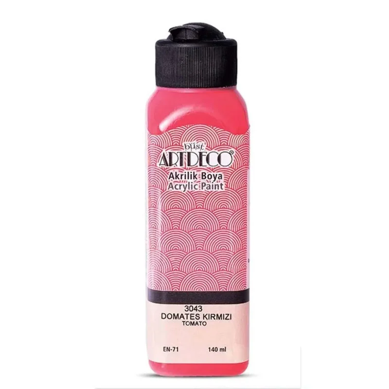 ARTDECO AKRİLİK BOYA 140 ML DOMATES KIRMIZI 070R-3043 (Best)