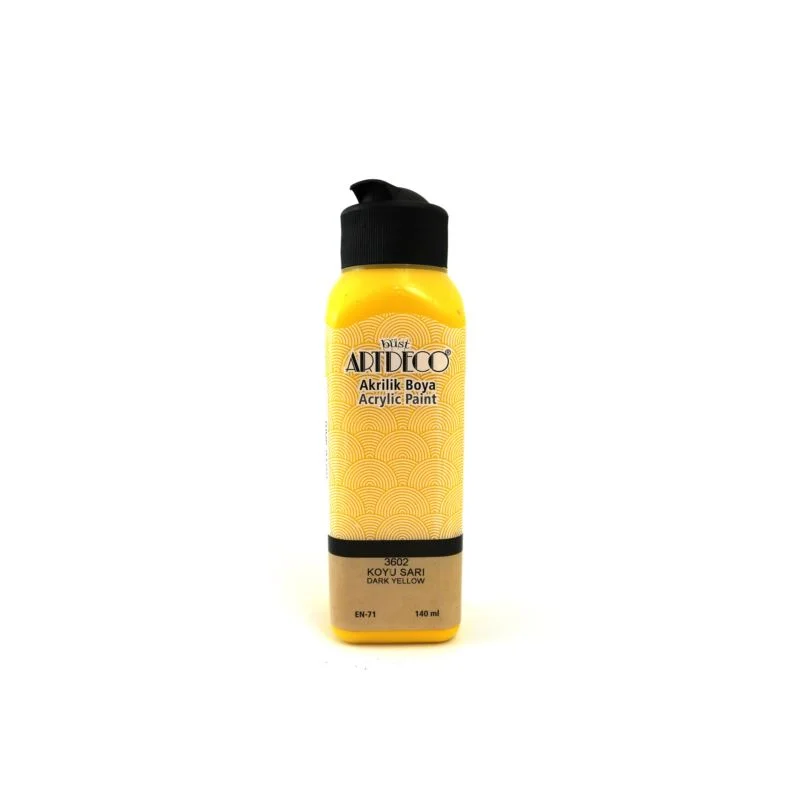 ARTDECO AKRİLİK BOYA 140 ML KOYU SARI 070R-3602 (Best)