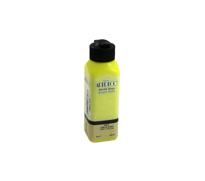 ARTDECO AKRİLİK BOYA 140 ML LİMON SARI 070R-3627 (Best)