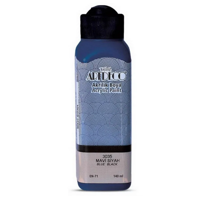 ARTDECO AKRİLİK BOYA 140 ml MAVİ SİYAH 070R-3035 (Best)