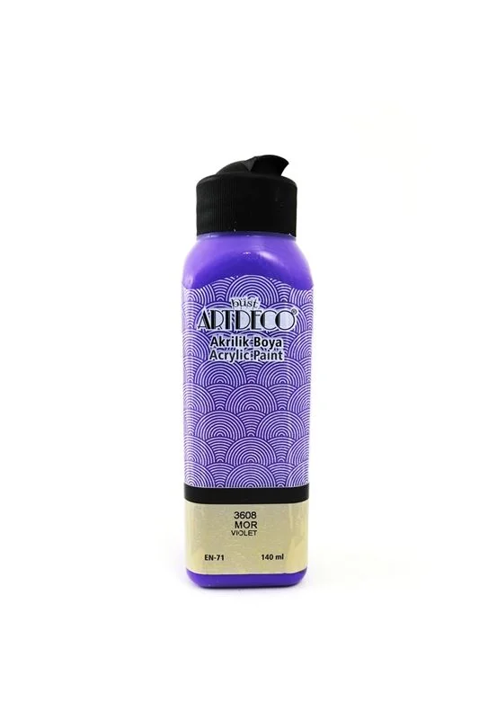 ARTDECO AKRİLİK BOYA 140 ML MOR 070R-3608 (Best)