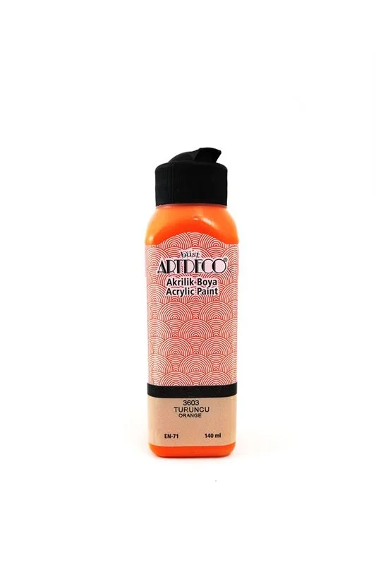 ARTDECO AKRİLİK BOYA 140 ML TURUNCU 070R-3603 (Best)