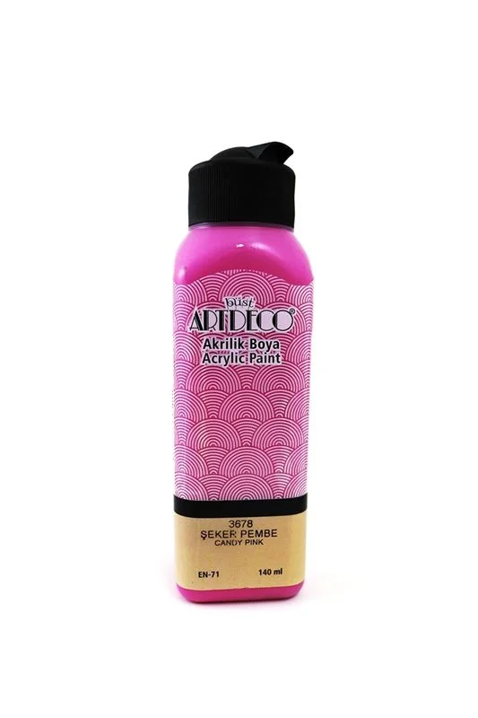 ARTDECO AKRİLİK BOYA 140 ML. ŞEKER PEMBE 070R-3678 (Best)