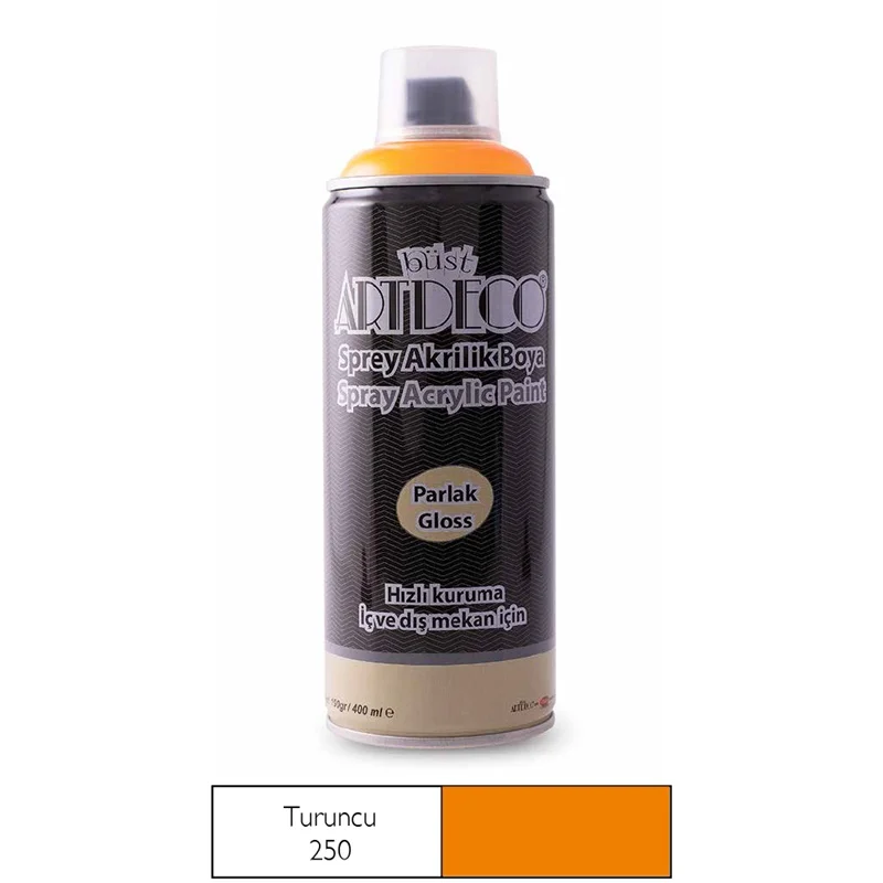 ARTDECO SPREY AKRİLİK BOYA 400 ML TURUNCU 250 (Best)