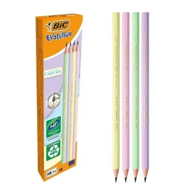 BİC EVOLUTION PASTEL HB 12 Lİ KURŞUN KALEM 518307 (Best)