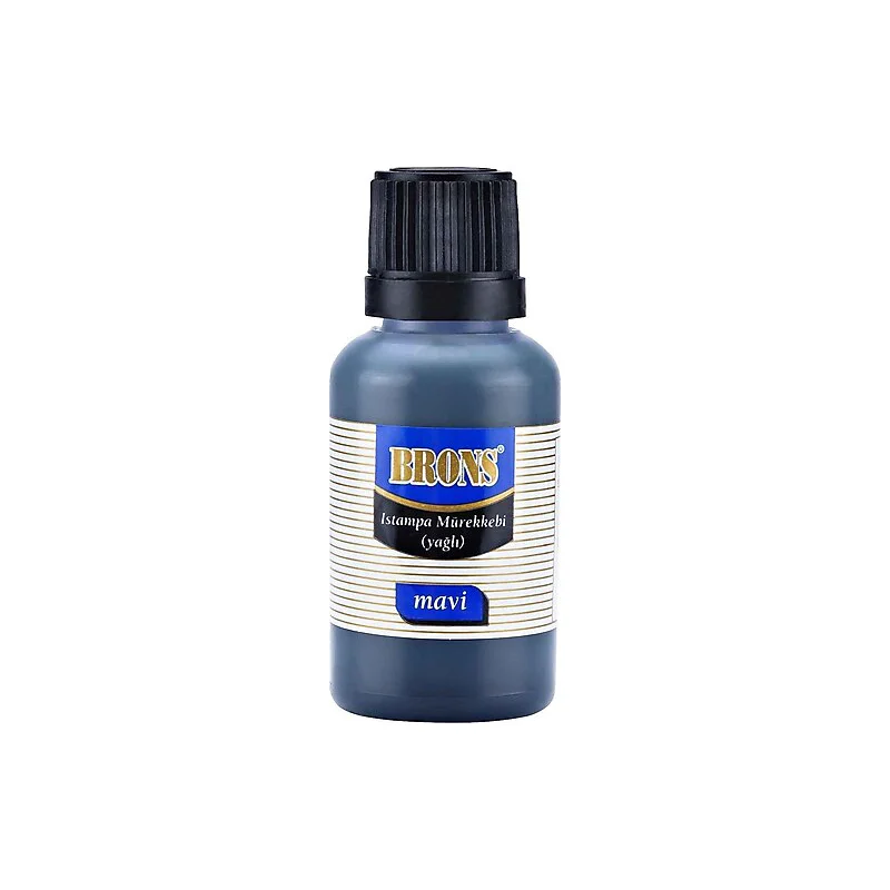 BRONS ISTAMPA MÜREKKEBİ MAVİ 30 cc BR-315 (Best)