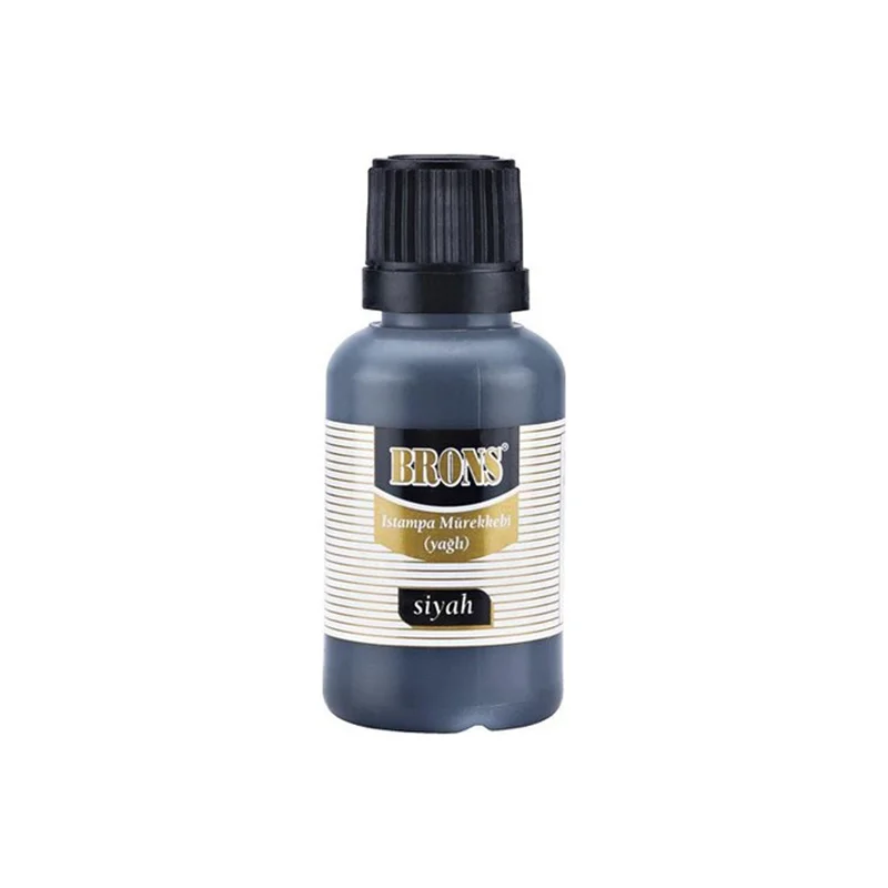 BRONS ISTAMPA MÜREKKEBİ SİYAH 30 cc BR-314 (Best)