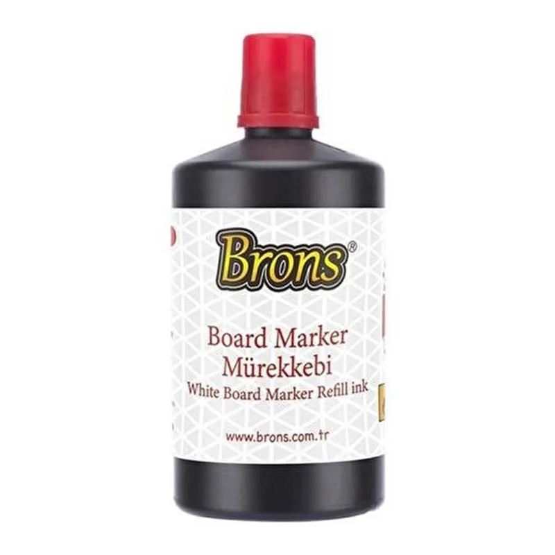 BRONS KIRMIZI TAHTA KALEMİ MÜREKKEBİ 250 cc BR-9152 (Best)