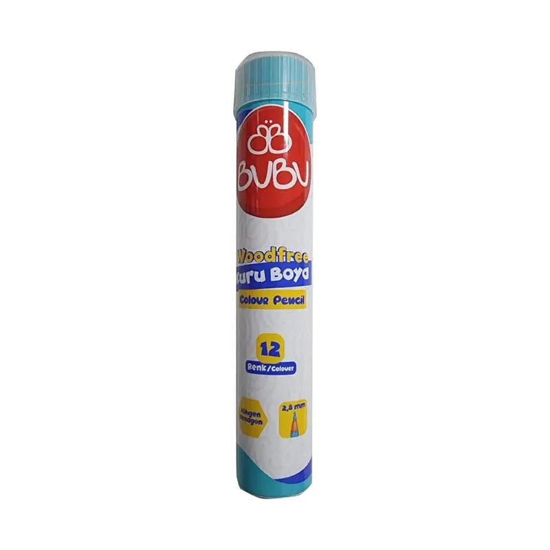 BU-BU WOODFREE 12 RENK TÜP KURU BOYA KUR003 (Best)