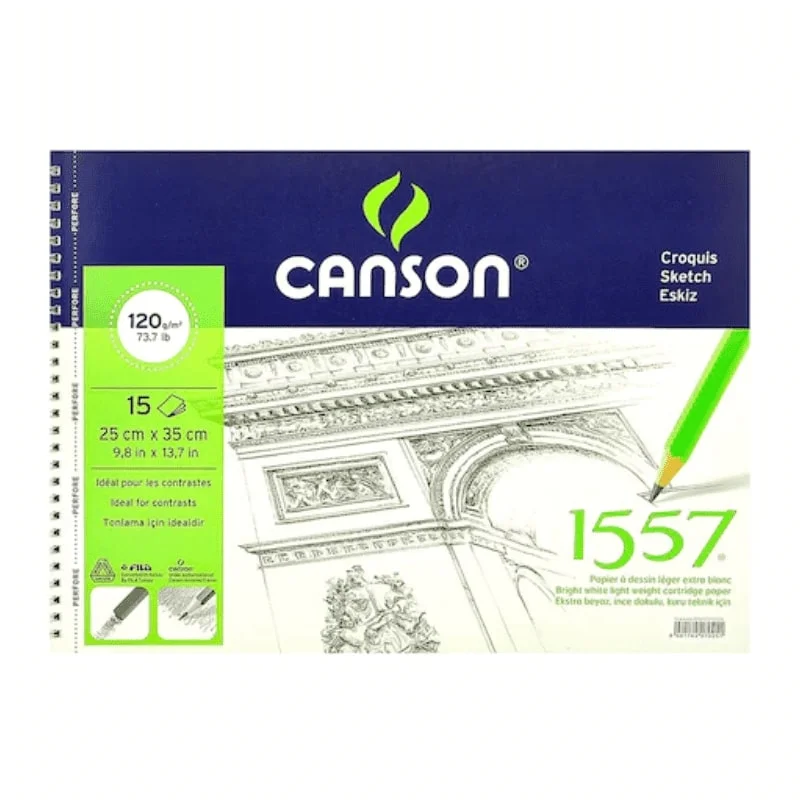 CANSON 1557 25x35 15 YP RESİM BLOK 120 GR 12015253 (Best)