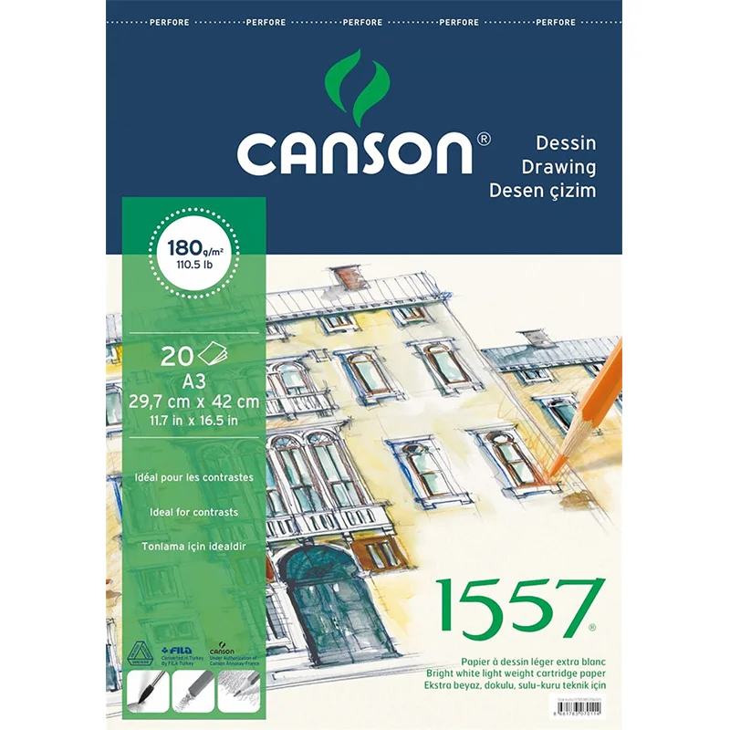 CANSON A3 29,7x42 cm RESİM DEF.180 gr 18020A3US (Best)