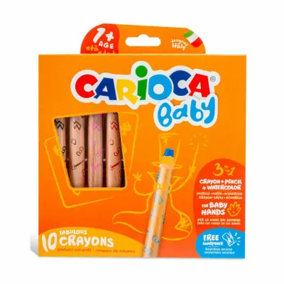 CARIOCA 10 RENK BABY JUMBO KURU BOYA 42818 (Best)