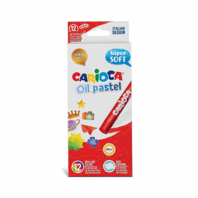 CARIOCA 12 RENK SÜPER YUMUŞAK PASTEL BOYA 43277 (Best)
