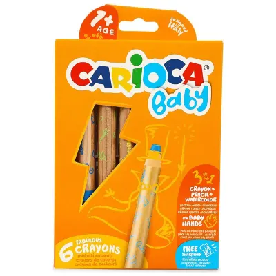 CARIOCA 6 RENK BABY JUMBO KURU BOYA 42817 (Best)