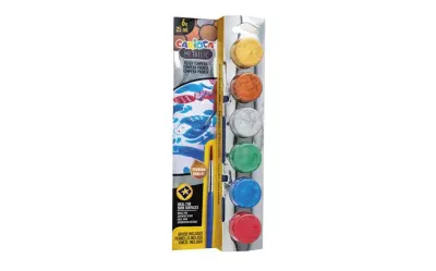 CARIOCA 6 RENK METALİK TEMPERA YIKANABİLİR SULUBOYA 25 ML 40426 (Best)