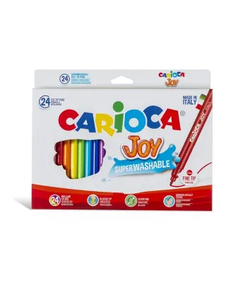 CARIOCA JOY 24 RENK YIKANABİLİR KEÇELİ KALEM 40615 (Best)