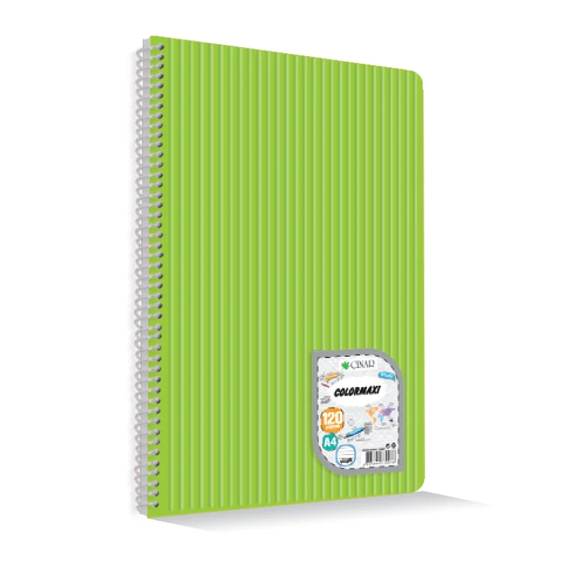 ÇINAR COLORMAXI A4 120 YP. ÇİZGİLİ PP. KAPAK SPR. DEFTER 73007 (Best)