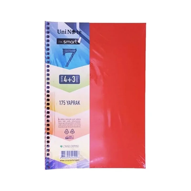 ÇINAR I'M SMART A4 175 YP 4+3 AYRAÇLI DEFTER 62054 (Best)
