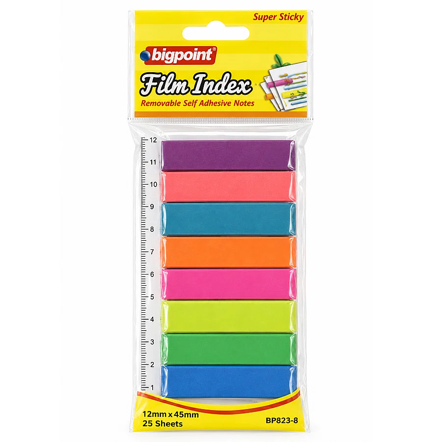 Bigpoint Yapışkanlı Film Index 8 Renk