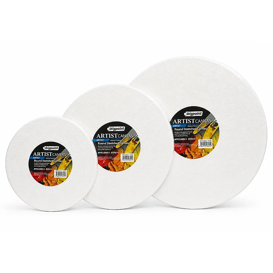 Bigpoint Artists' Yuvarlak Tuval 3'lü (20cm,30cm,40cm) - 380gram