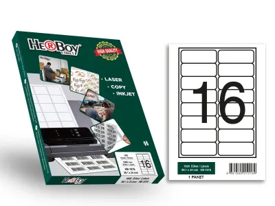 HB-1016 99.1 x 34 mm LASER ETİKET 100 AD.