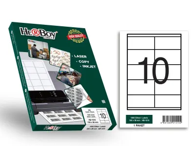 HB-1510 105 x 56 mm LASER ETİKET 100 AD.