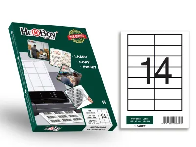 HB-1614 105 x 40 mm LASER ETİKET 100 AD.