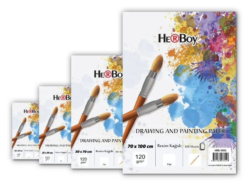 HERBOY RESİM KAĞIDI 25X35cm 120g 100'LÜ PKT