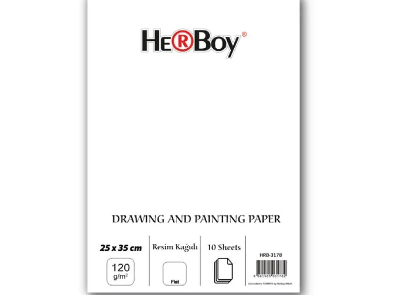 HERBOY RESİM KAĞIDI 25X35cm 120g 10'LU PKT