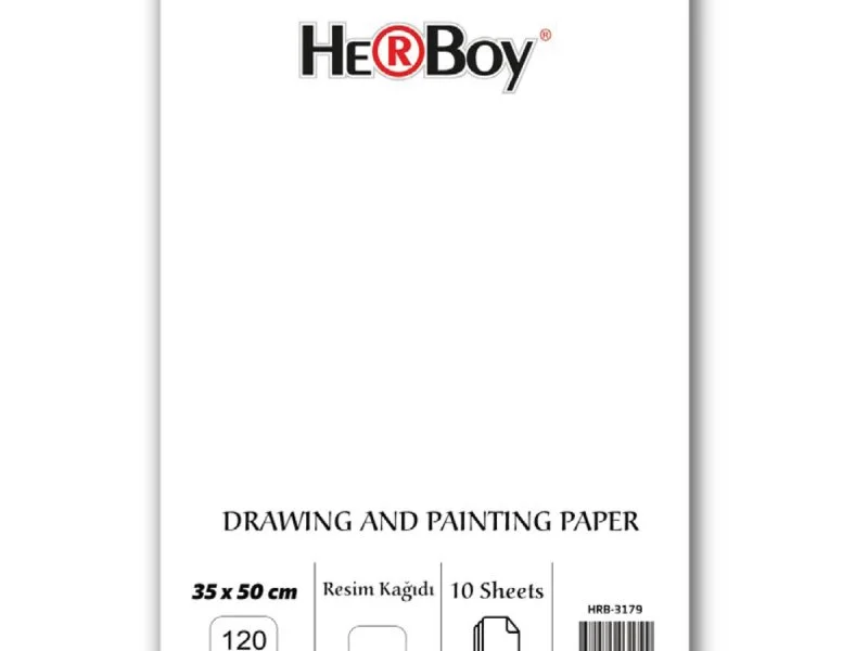 HERBOY RESİM KAĞIDI 35x50cm 120g 10'LU PKT