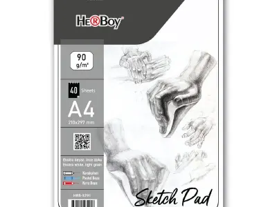 HERBOY SPİRALLİ SKETCHPAD A4 90 g 40'LI