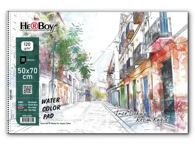 HERBOY SPİRALLİ RESİM DEFTERİ 50X70cm 120g 20'Lİ