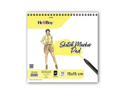 15X15 200GR 40'LI SPİRALLİ SKETCH-MARKER PAD