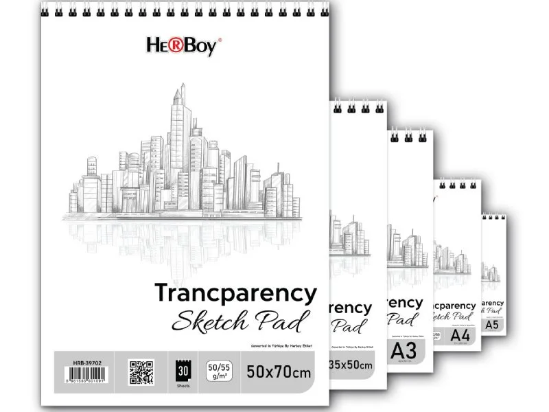 HERBOY ESKİZ SPİRALLİ BLOK 50/55g A3 30'LU (Best)