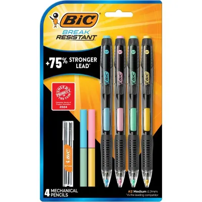 Bic Break Resıstant 0.7 Versatil Kalem+Min+Silgi 4 Lü Bilisterli Set 527475