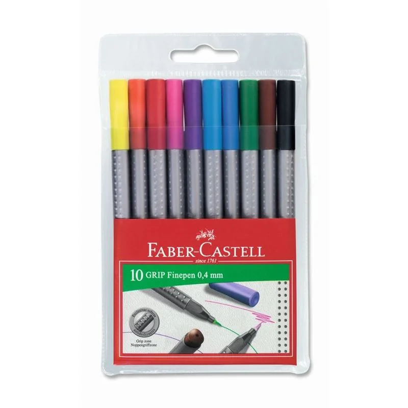 Faber Grıp Finepen 10 Lu Poşet 151610 | Kaya Kırtasiye