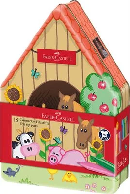 Faber Farm 18 Renk Eğlenceli Keçeli Kalem 5062155539000