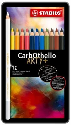 Stabılo Carbotello 12 Renk Kuru Boya Metal Kutu 51001627