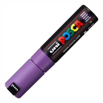 Uni-Ball Pc-8K-Posca Su Bazlı Marker Mor 8,0 | Kaya Kırtasiye
