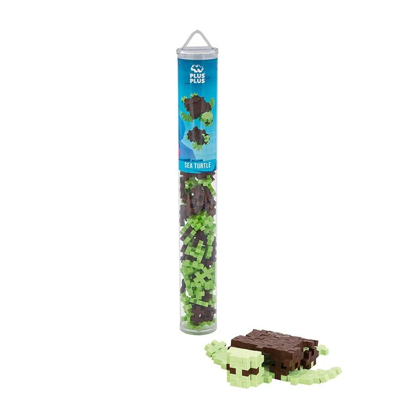 Plus-Plus Sea Turtle / 100 Pcs Tube Pp-4115