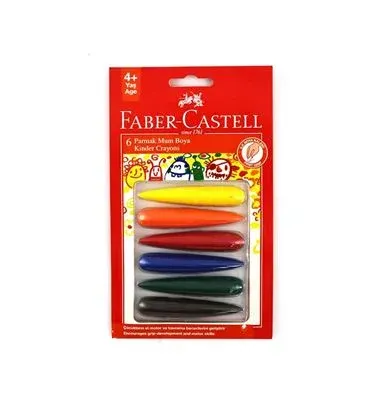 Faber Parmak Mum Boya 6 Renk 528240404
