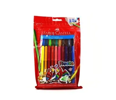 Faber 20 Renk Fıesta Keçeli Kalem 8330450 | Kaya Kırtasiye