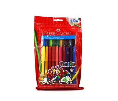 Faber 20 Renk Fıesta Keçeli Kalem 8330450 | Kaya Kırtasiye