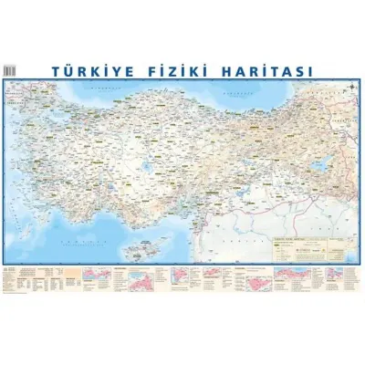 Odak 50X70 Türkiye Siyasi-Fiziki Haritası