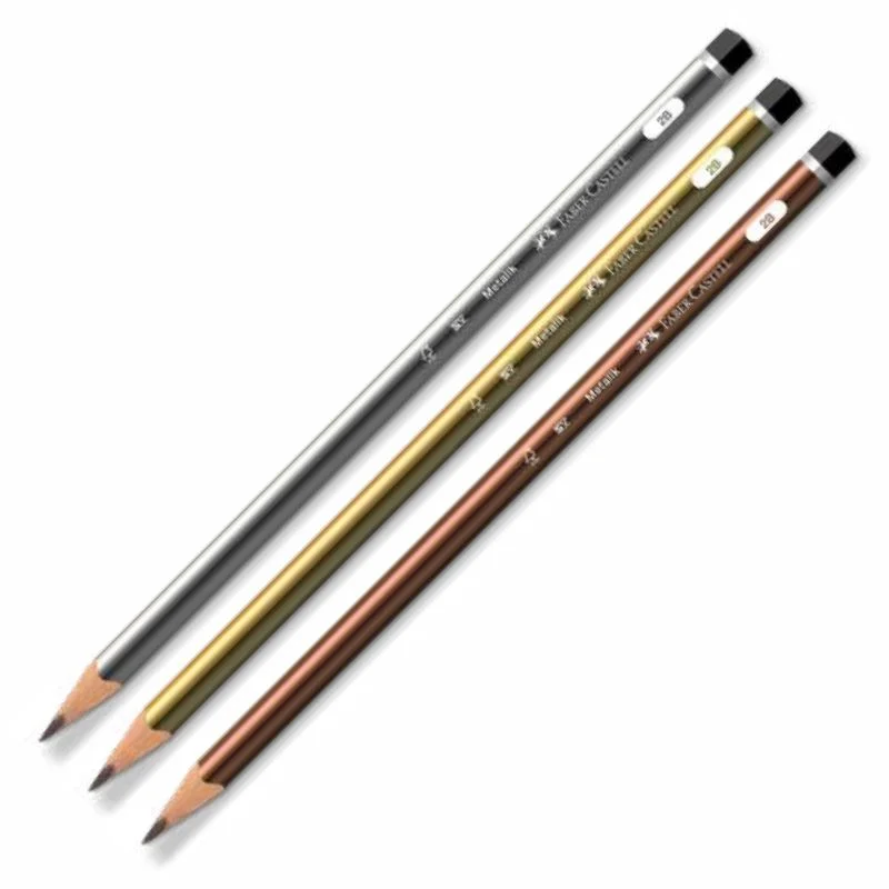 Faber Metalik Mercanlı Kurşun Kalem Üçgen 2B 321602