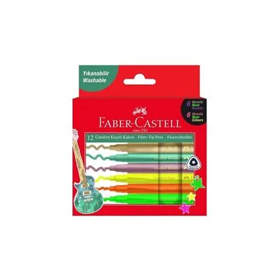 Faber Comfort Keçeli Kalem Metalik+Neon 12 Li 681551320